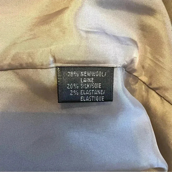 Lafayette 148 New Wool Tweed Straight Gray Lined Pencil Skirt Women's Sz 10 - Picture 4 of 4